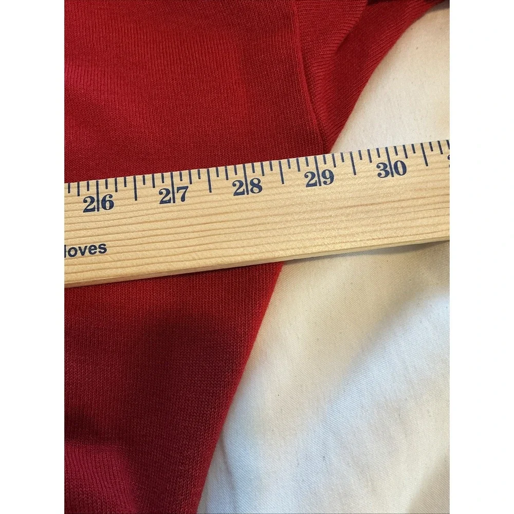 NEW! Avenue 3X 26/28 Casual Career‎ 3/4 Sleeves Solid Red Sweater Top